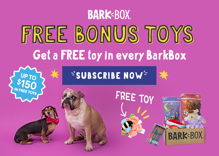New BarkBox Coupon – Free Bonus Toy Every Month with Longer Subscription!