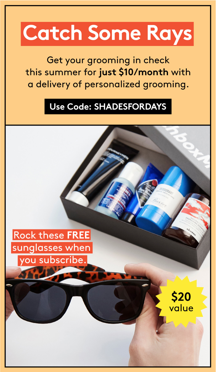 Birchbox Man Coupon – Free Sunglasses with Subscription!