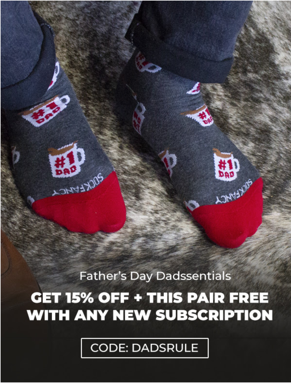 Sock Fancy Father’s Day Coupon – Free Pair of Socks + 15% Off Subscription!