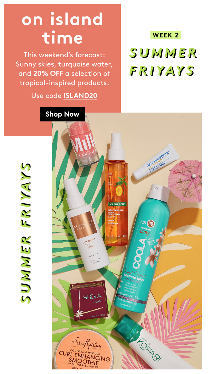 Birchbox Summer Friyays Sale – 20% Off Tropical Products!