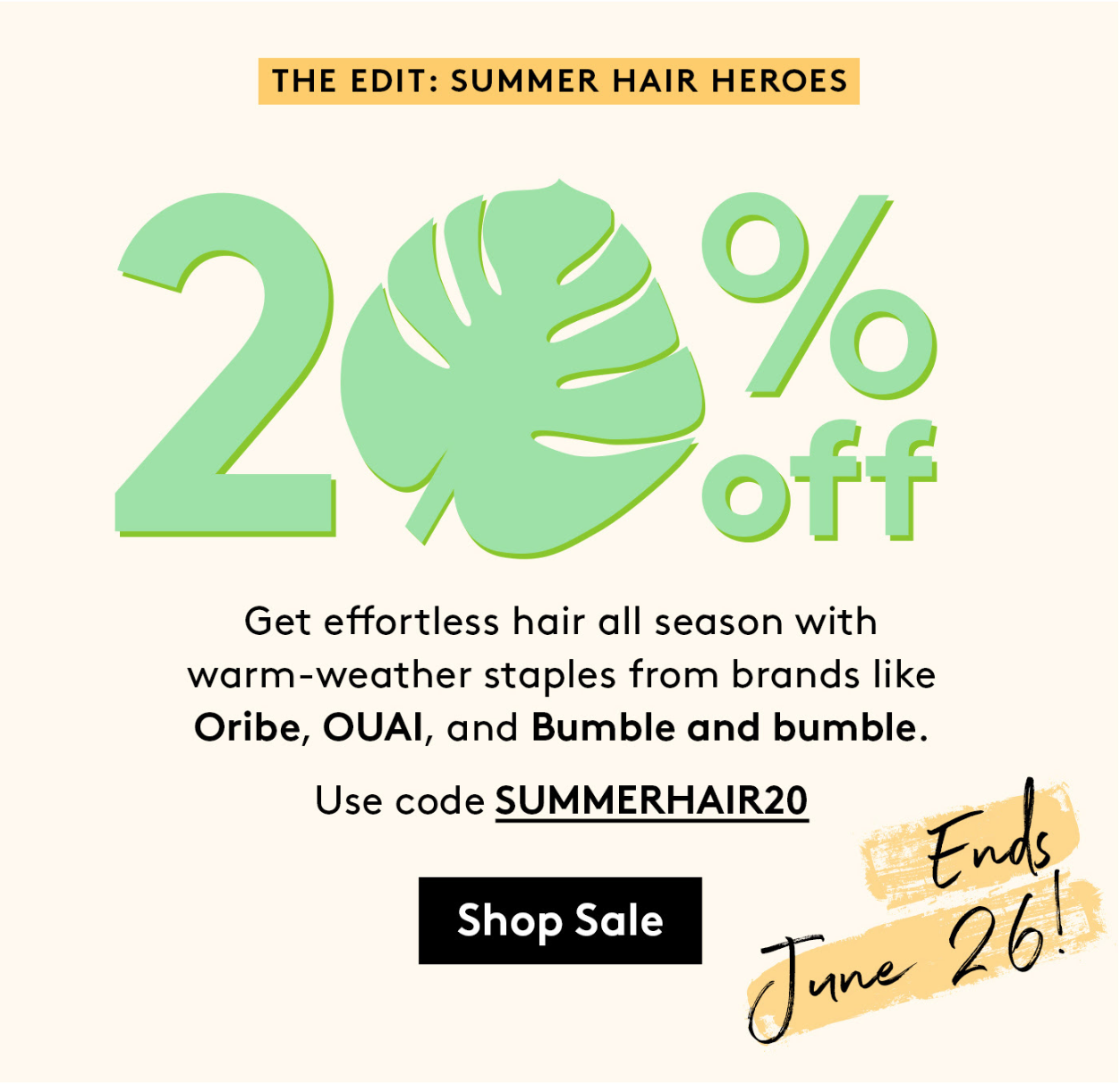 Birchbox Sale – 20% Off The Summer Hair Heroes Edit!