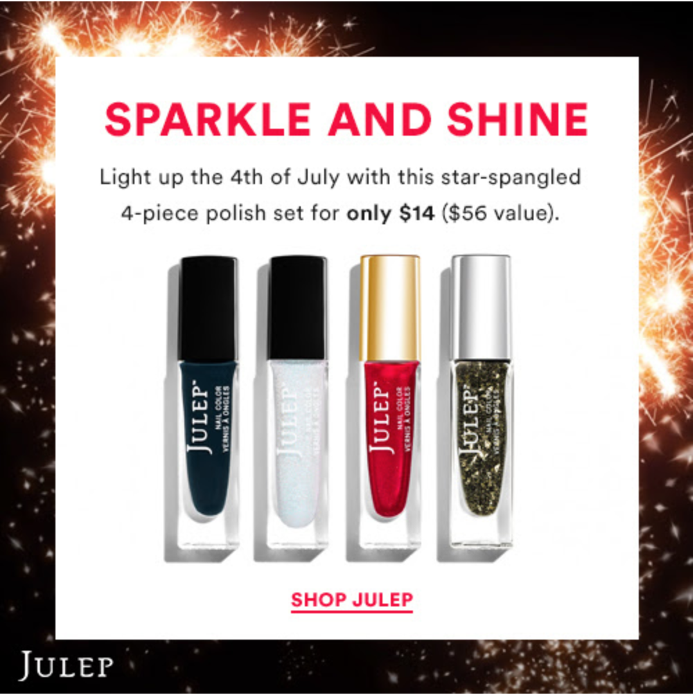 Julep Sweet Steal 4-Piece Set for $14 + COUPON!