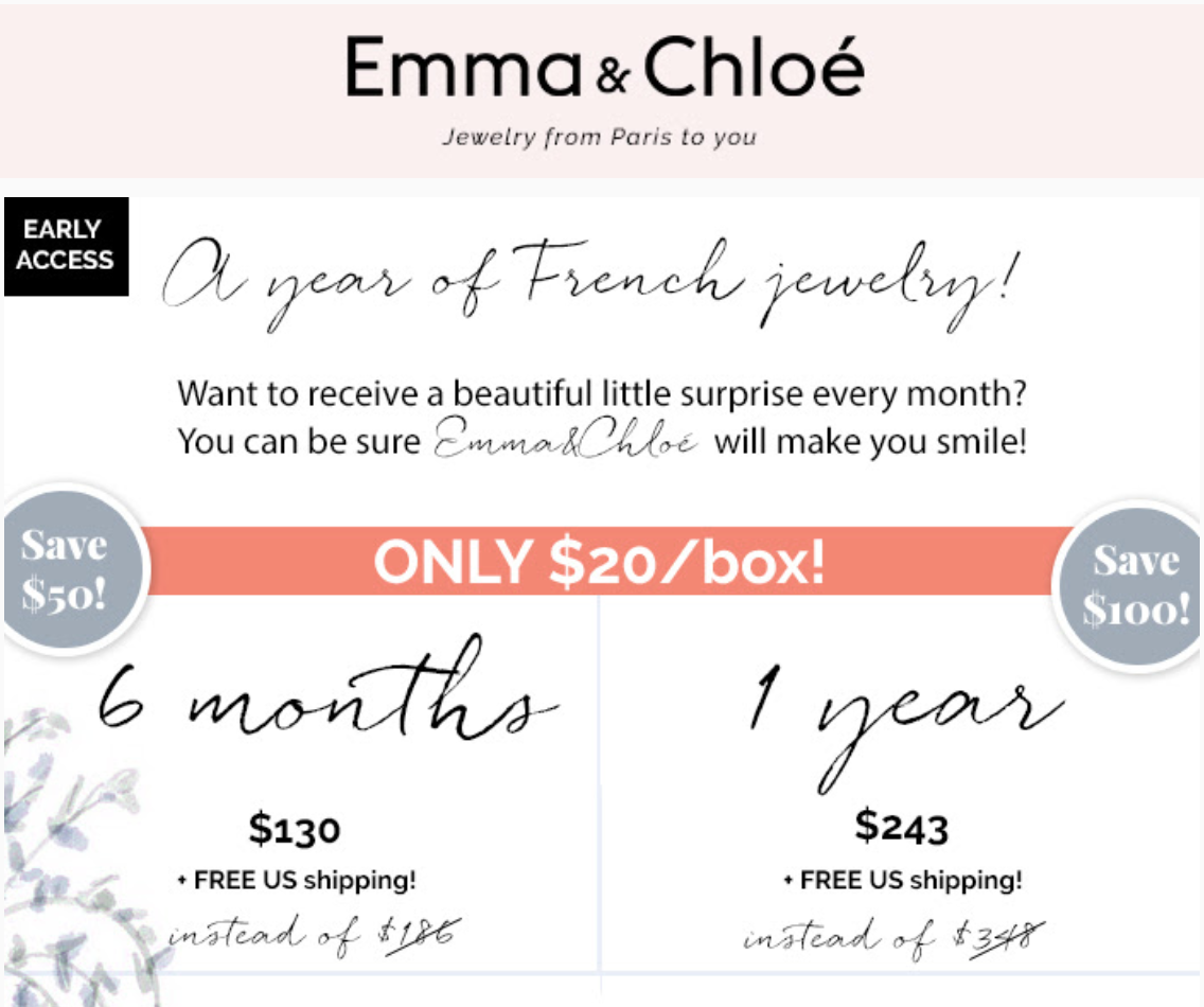 Emma & Chloe Summer Sale – Save On 6 Or 12-Month Subscriptions!