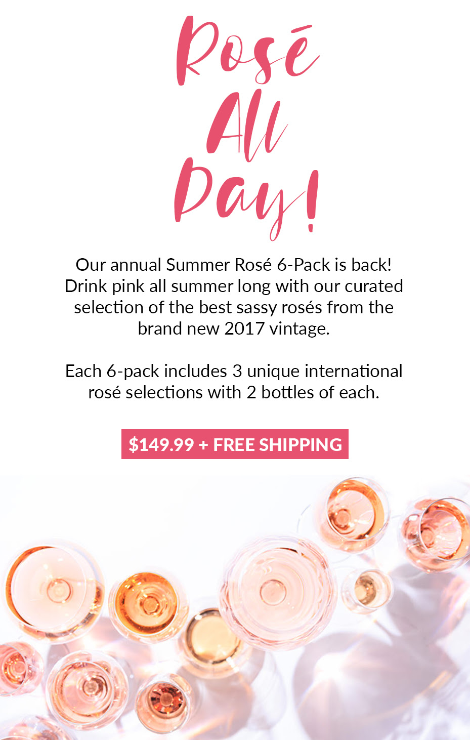 Plonk Wine Club Summer Rosé 6-Pack Available Now + $20 Off Subscriptions!