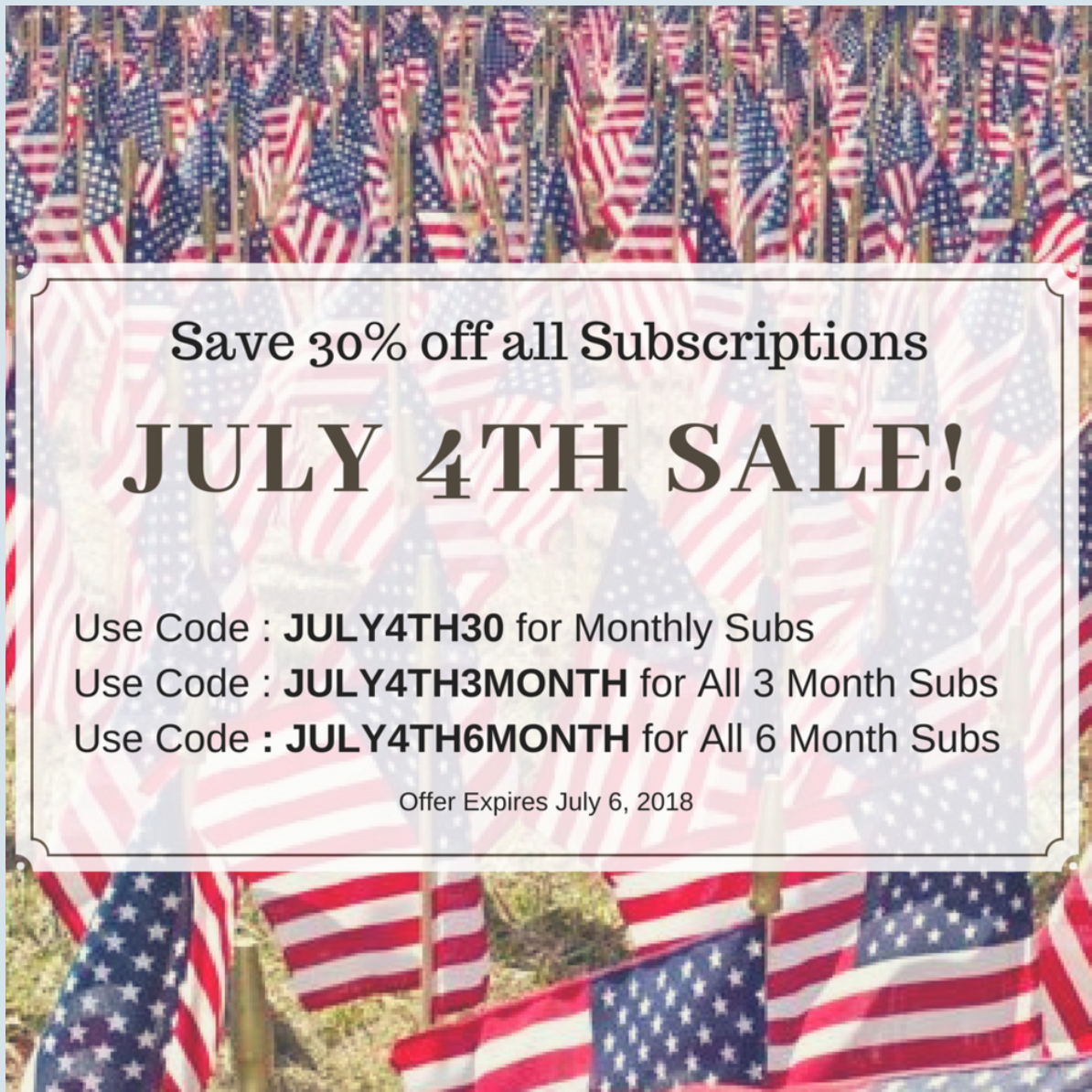 Bonjour Jolie 4th of July Deal – 30% Off Any Subscription!