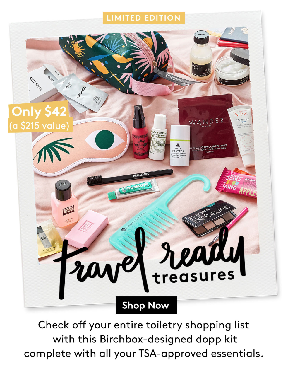 Birchbox Limited Edition Travel Ready Treasures Box – Available Now + Coupon!