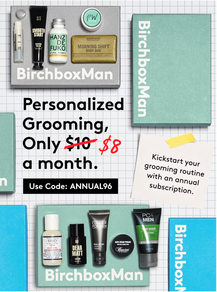 Birchbox Man Coupon – Get An Annual Subscription for $8 a Box!