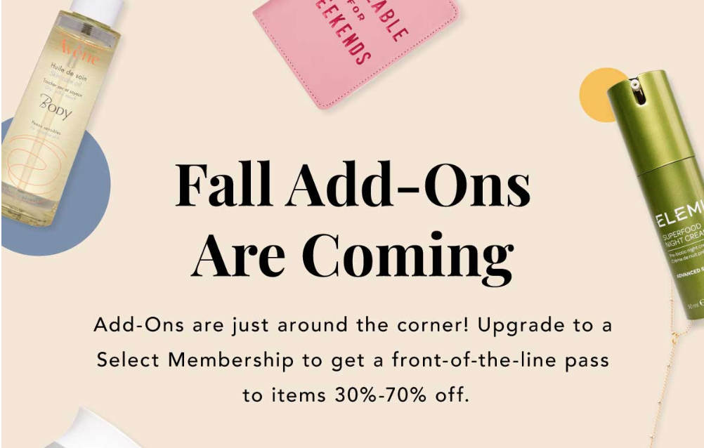 FabFitFun Fall 2018 Box Add-On SPOILERS Round #3