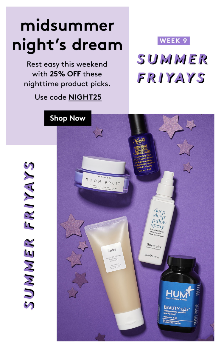 Birchbox Summer Friyays Sale – 25% Off Nighttime Products!