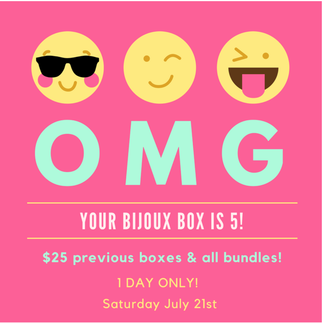 Today Only! Your Bijoux Box Birthday Sale – $25 Previous Boxes + Bundles!