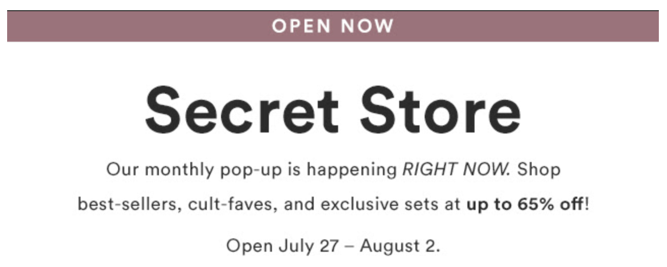 Julep Secret Store for August is Open + Coupon!