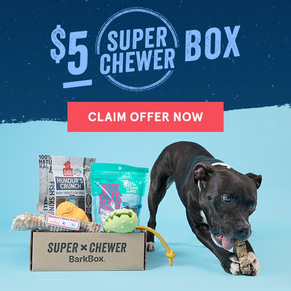 Extended! BarkBox Coupon – First Super Chewer Box for $5!