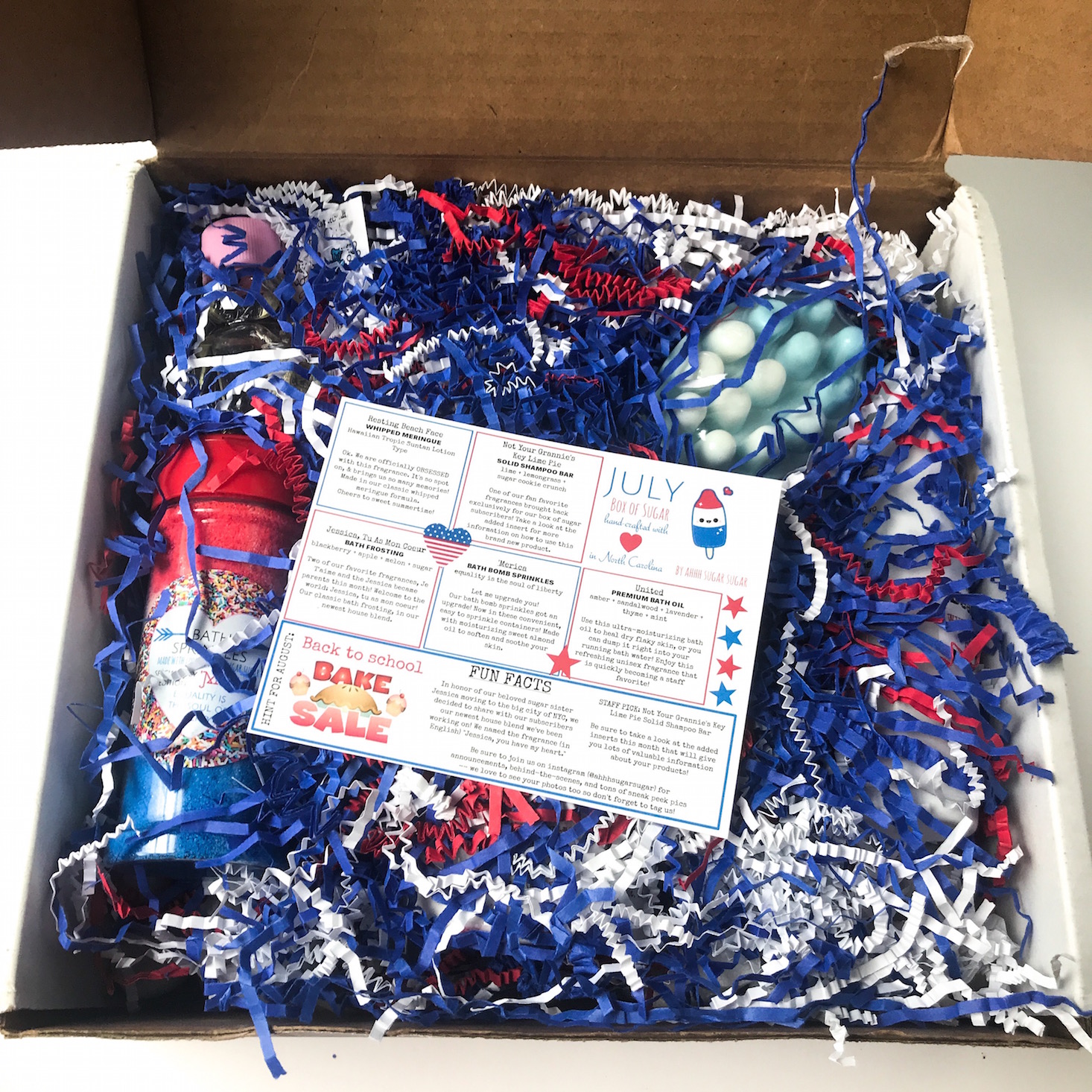 Ahhh Sugar Sugar Beauty Subscription Box Review – July 2018