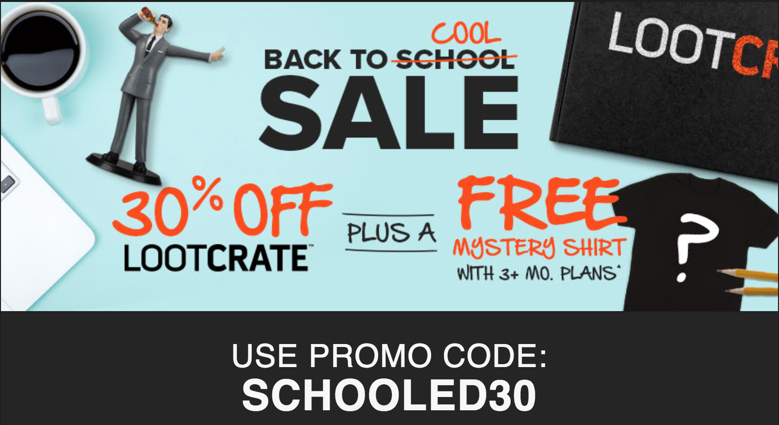 Loot Crate Coupon – Save 40% Off The Original Crate + Free Mystery Shirt!