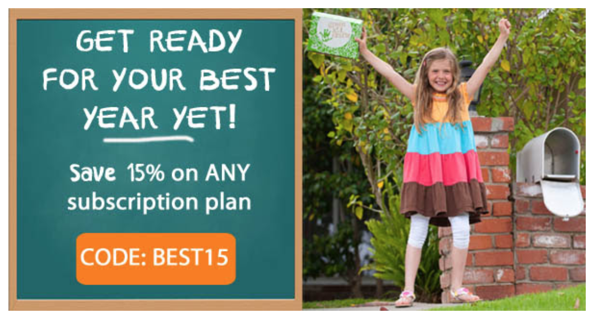 Last Day! Green Kid Crafts Sale – 15% Off Any Length Subscription!
