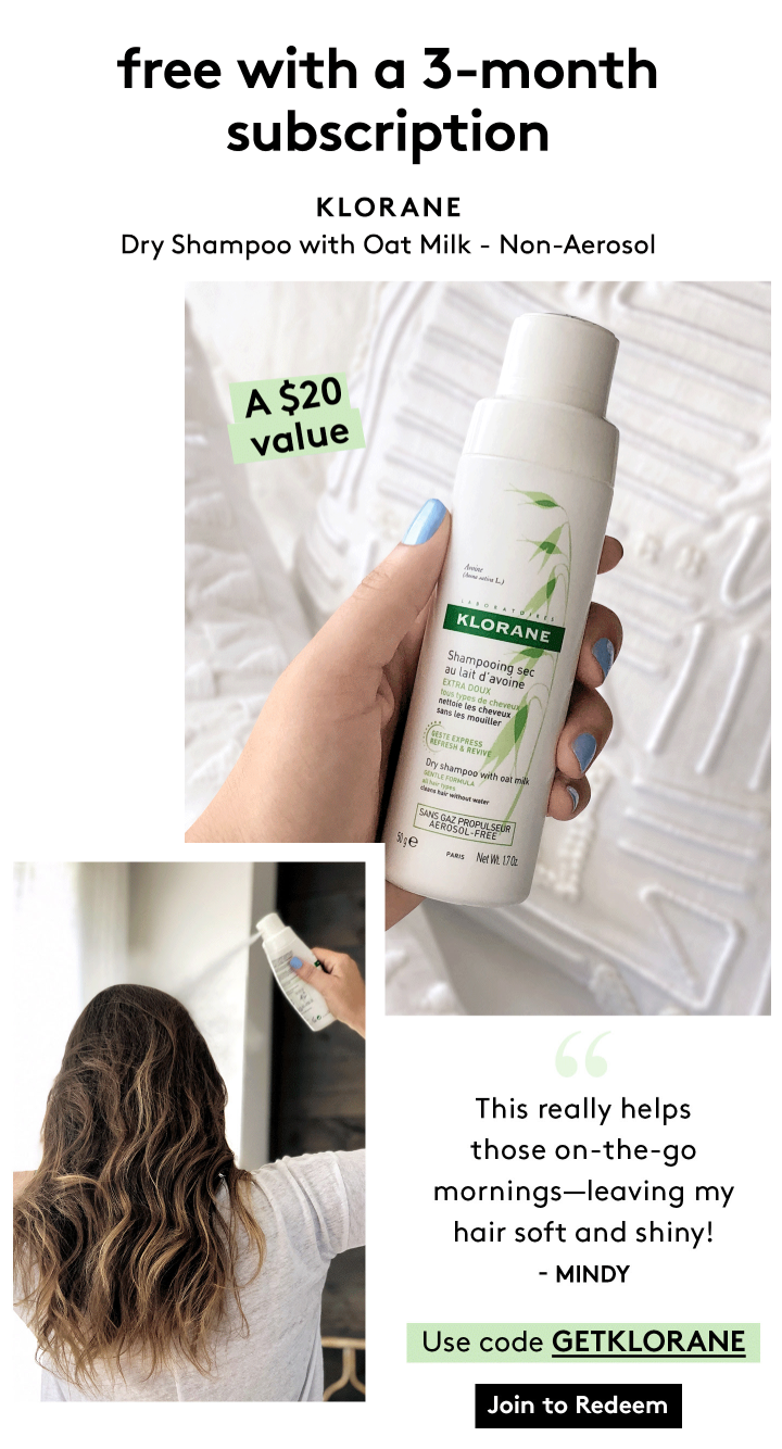 Birchbox Coupon – FREE Klorane Dry Shampoo with 3-Month Subscription!