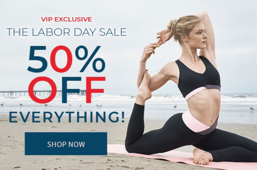 Last Day! Fabletics Labor Day Sale – 50% Off Sitewide!