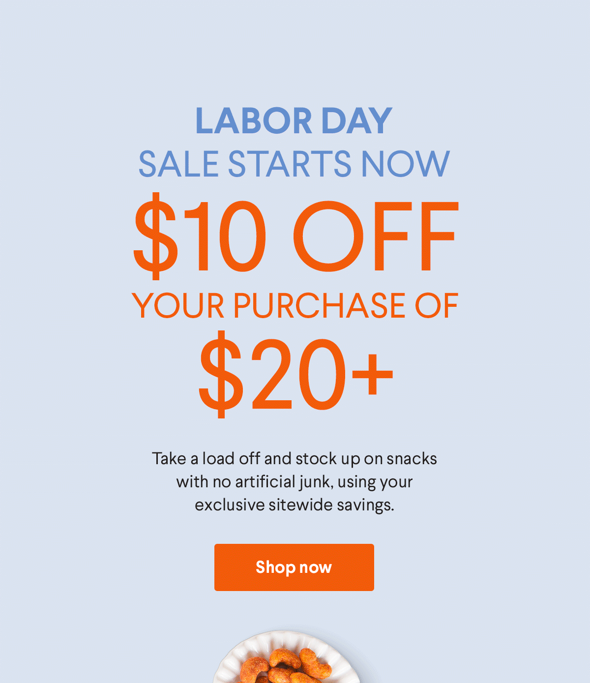 NatureBox Labor Day Coupon – $10 Off Your First Purchase!