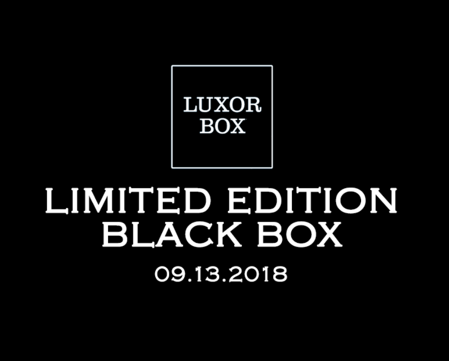 Limited Edition Luxor 2018 Black Box Launches 9/13