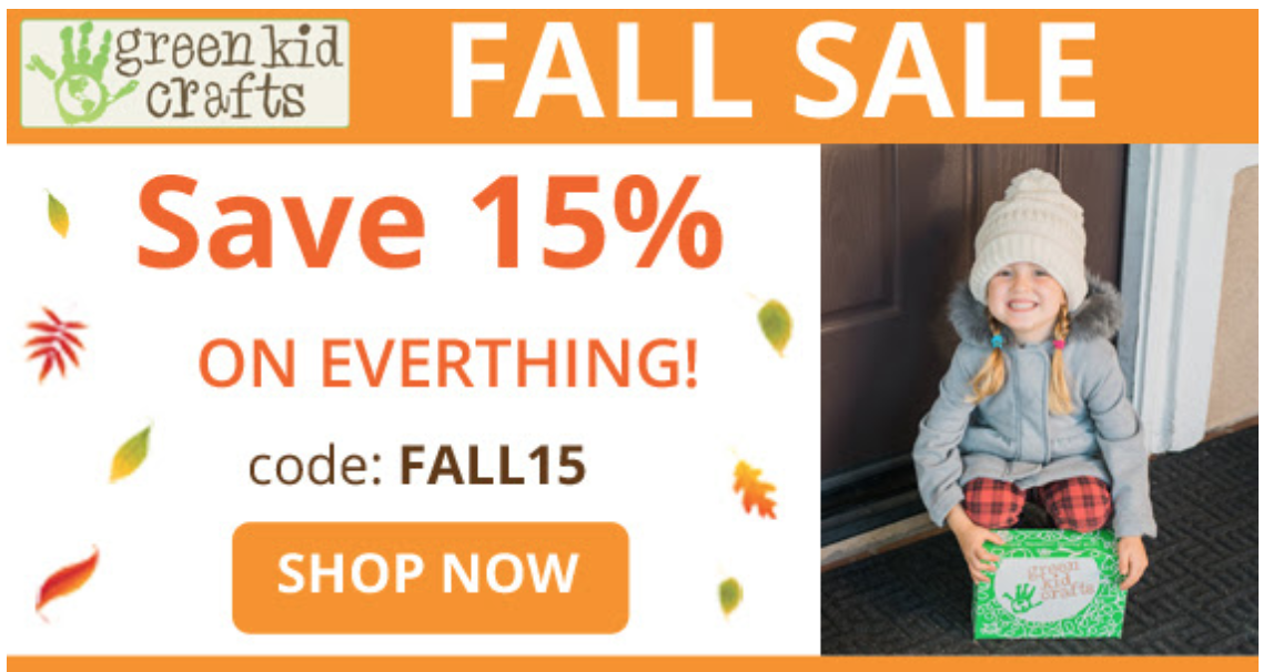 Green Kid Crafts Sale – 15% Off Any Length Subscription!