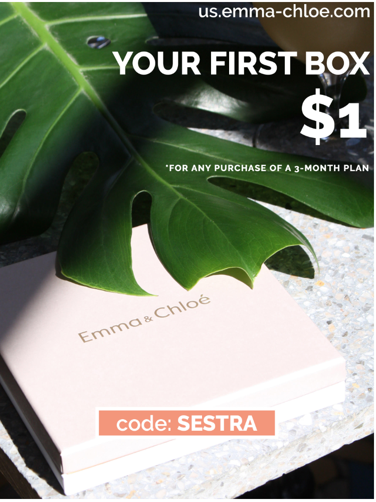 Emma & Chloe Deal – First Box For $1 With 3-Month Subscription!