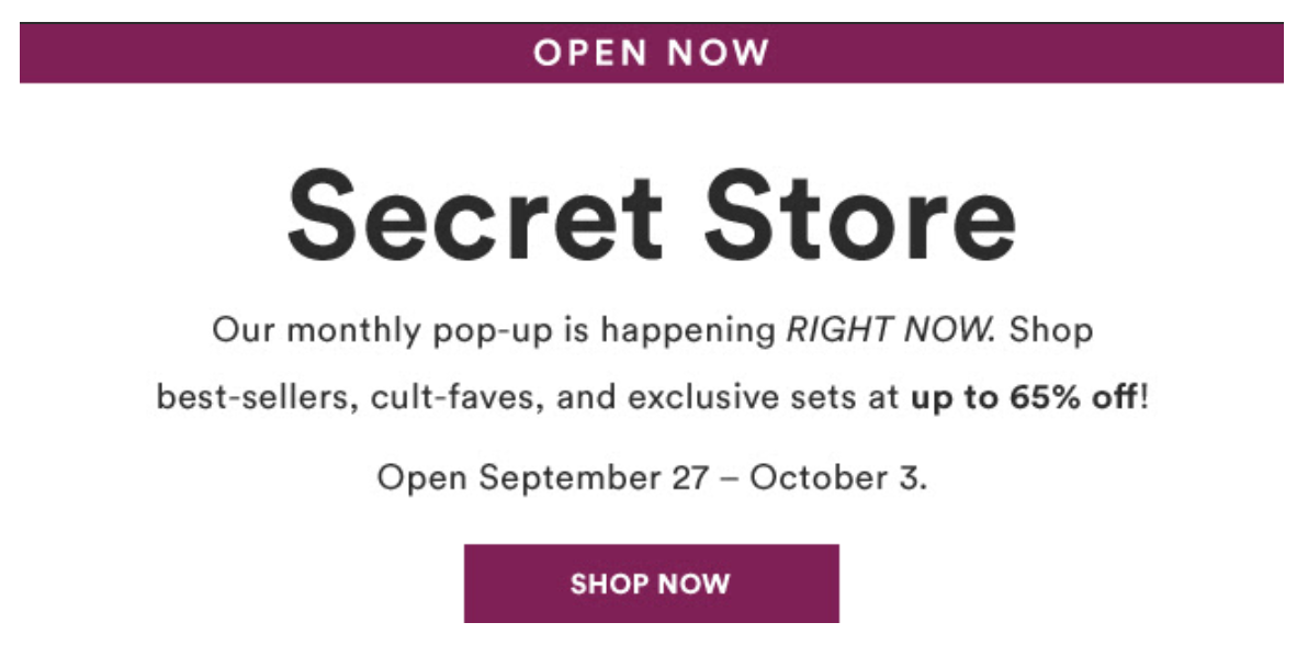 Julep Secret Store for October is Open + Coupon!