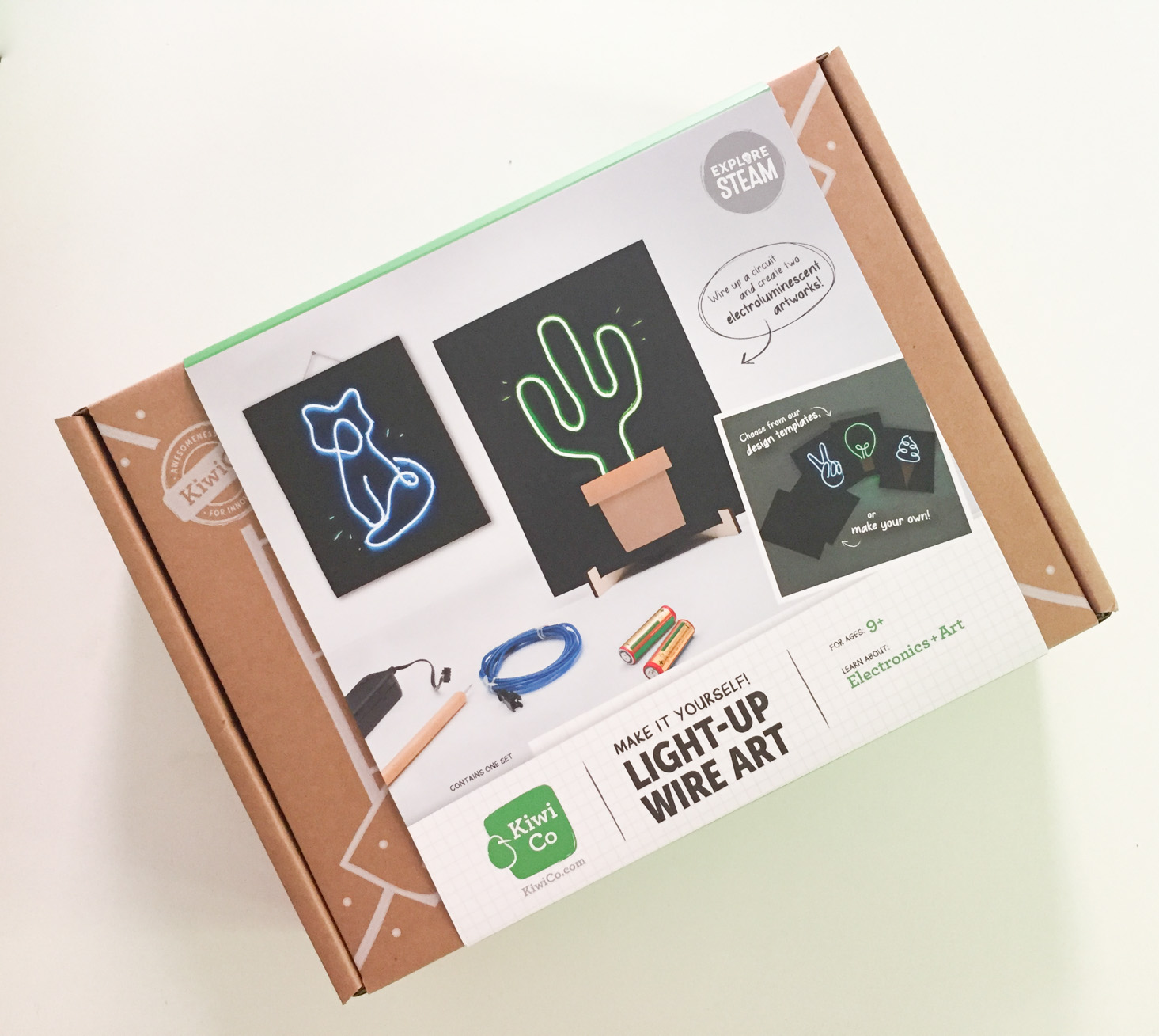 KiwiCo. Science & Art Pack: Light-Up Wire Art Review + Coupon