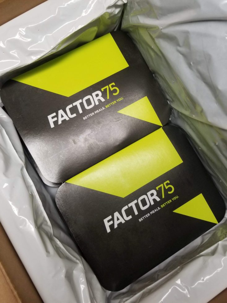 Factor 75 Meal Delivery Box Review October 2018 MSA