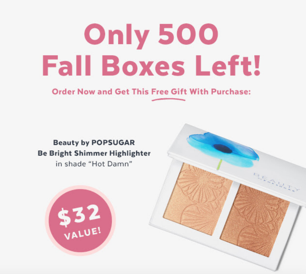 POPSUGAR Flash Sale! Free Highlighter Palette + $20 Off!