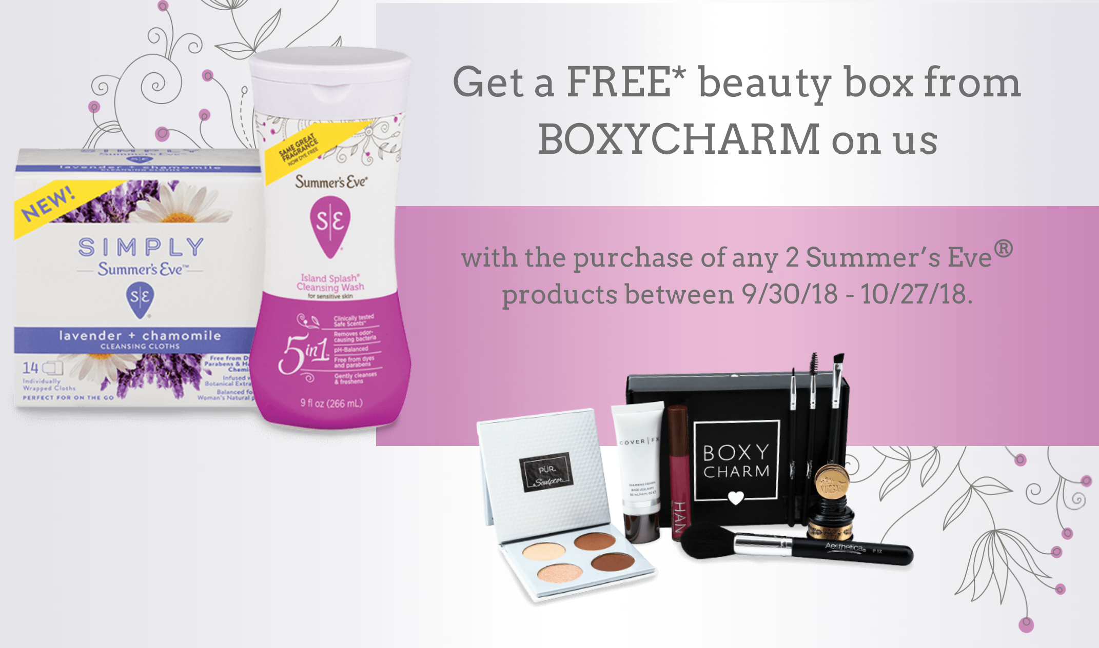 FREE Boxycharm Box with Summer’s Eve Purchase (Under $4!)