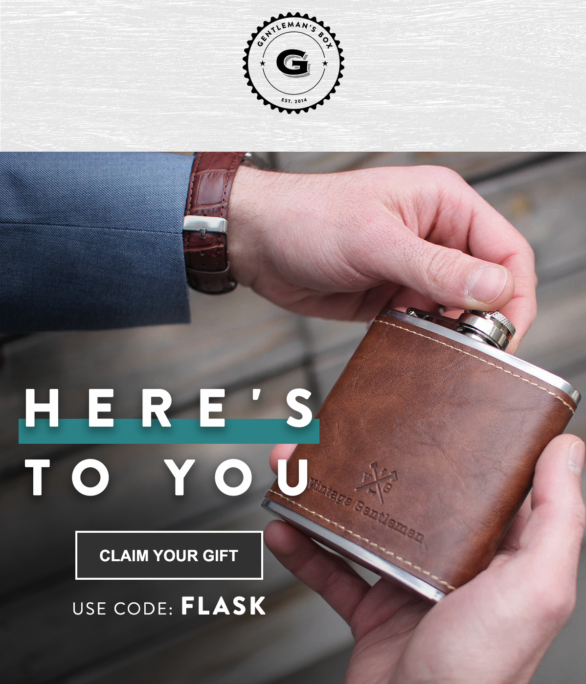Gentleman’s Box Coupon – FREE Flask With Premium Box!