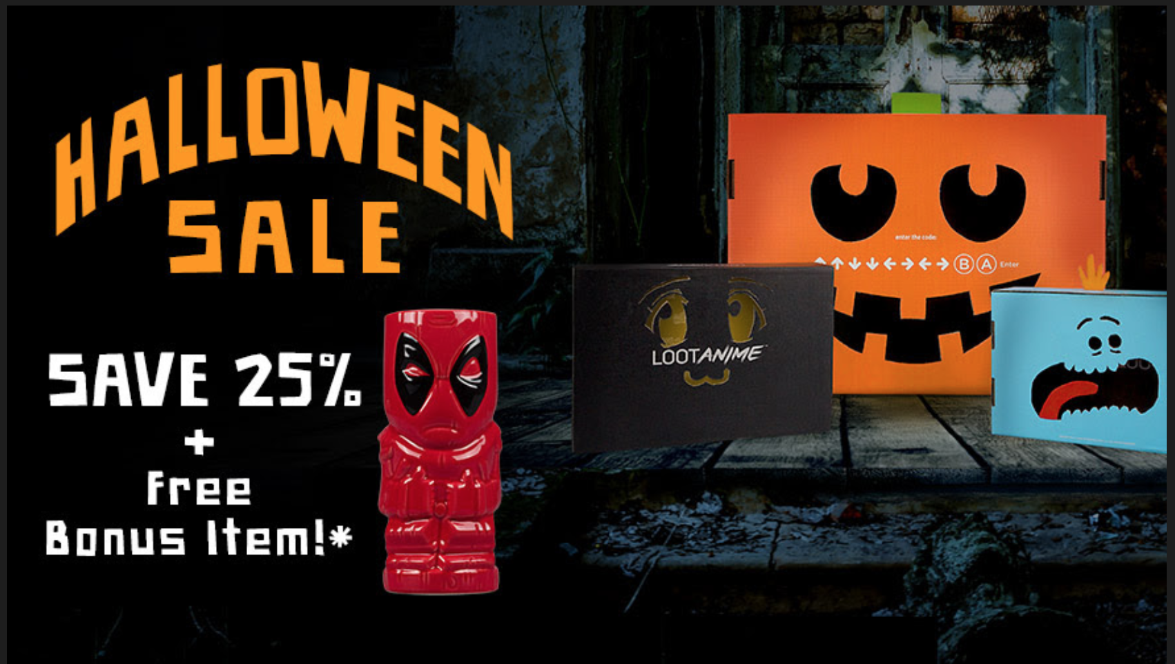 Loot Crate Halloween Sale – 25% Off Select Crates + Bonus Item!