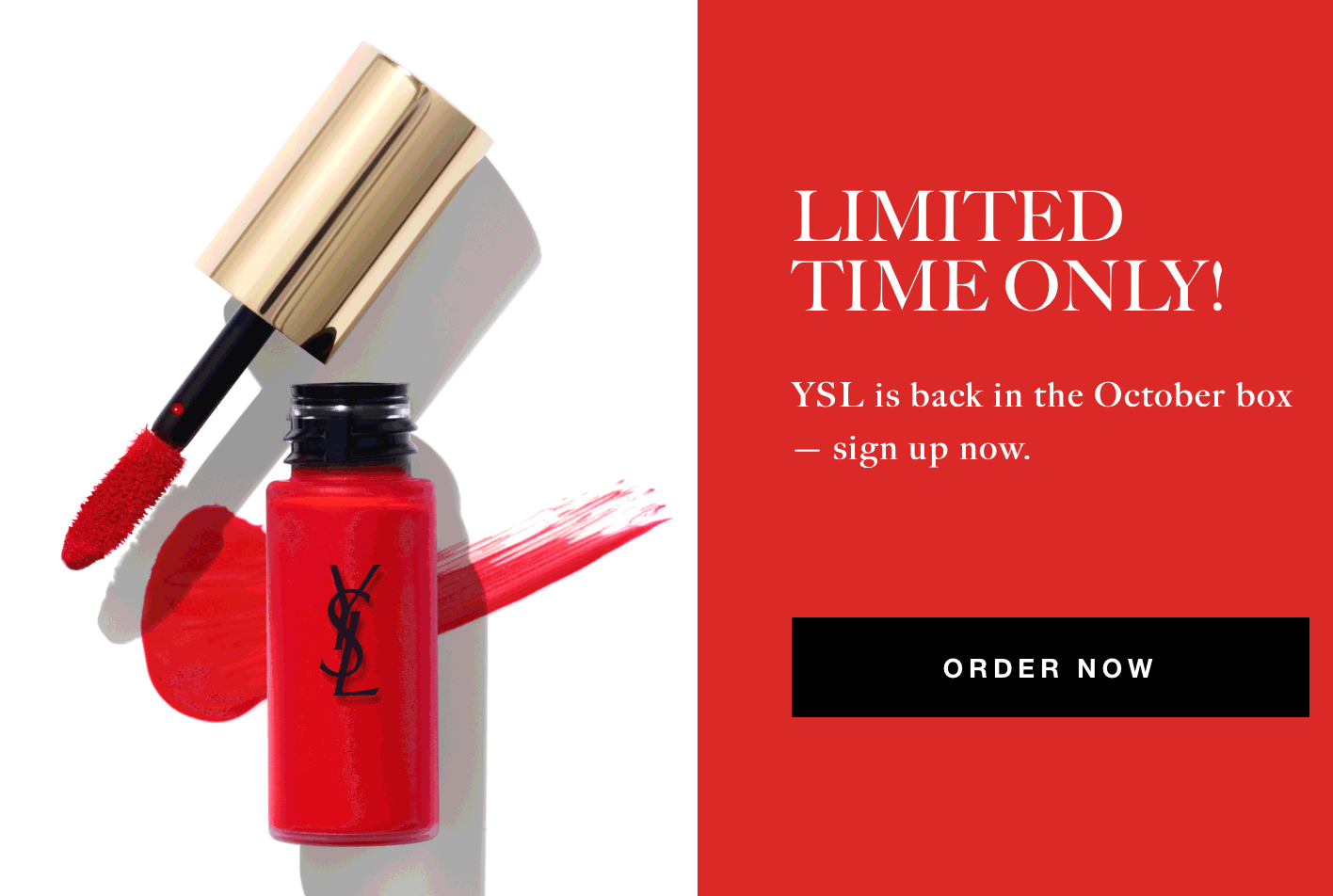 Limited Time Offer – Get the YSL Tatouage in Allure Beauty Box!