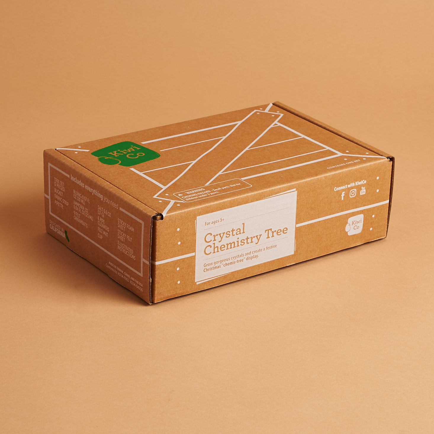 KiwiCo. Holiday Crate Crystal Chemistry Tree Review + Coupon