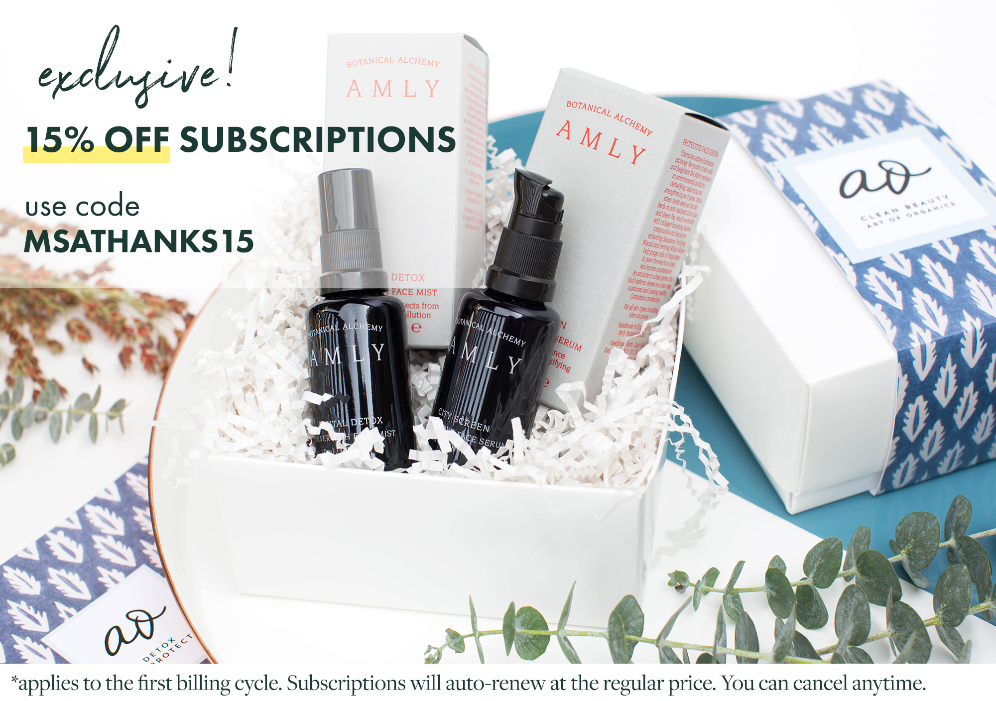 The Clean Beauty Box by Art of Organics Black Friday Coupon – 15% Off Your First Box!