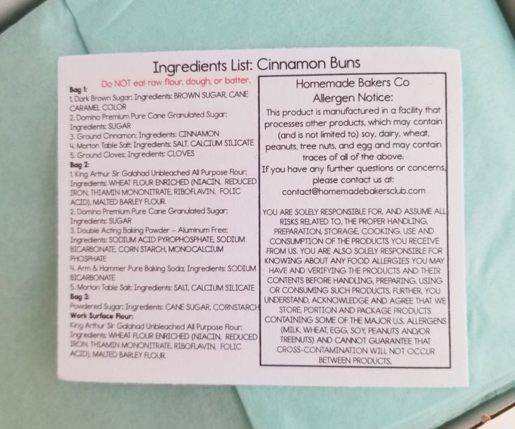 Mix Box by Homemade Bakers Review Cinnamon Roll MSA