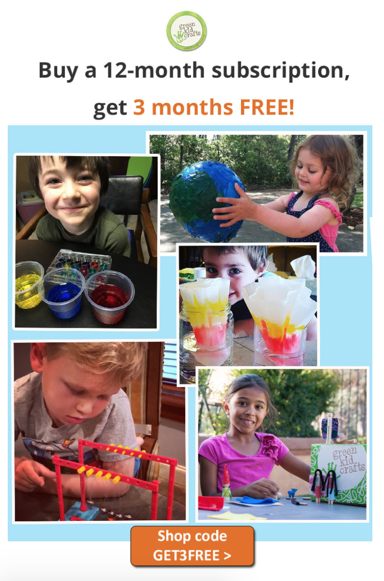 Green Kid Crafts Sale – Three Free Months With Annual Subscription!