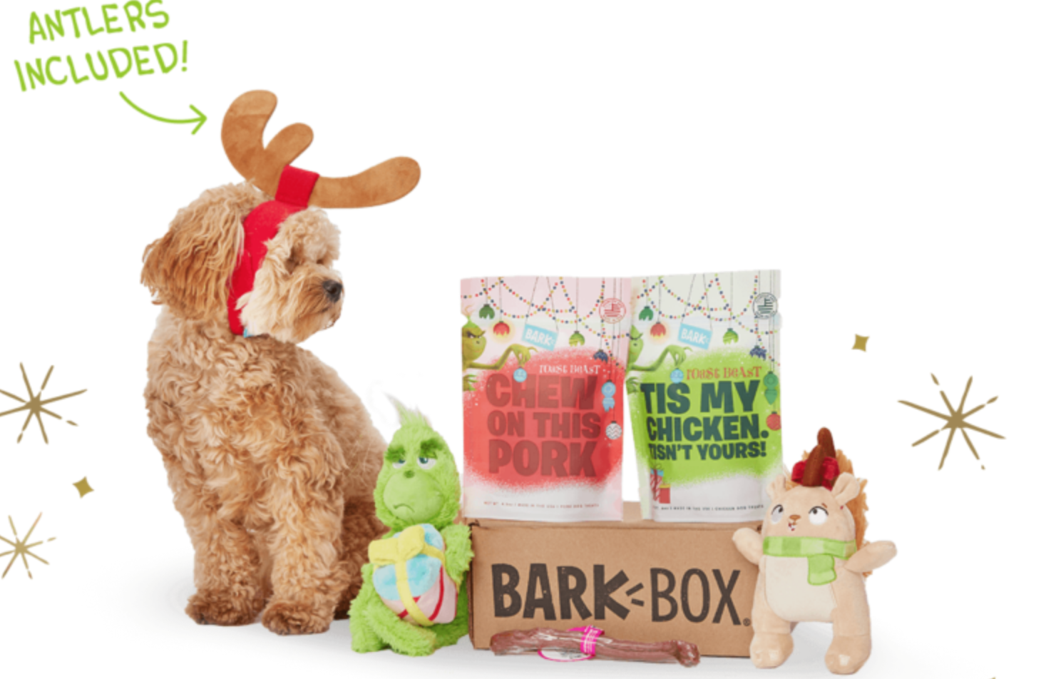BarkBox Coupon – $14 Off + Limited Edition Grinch Box!