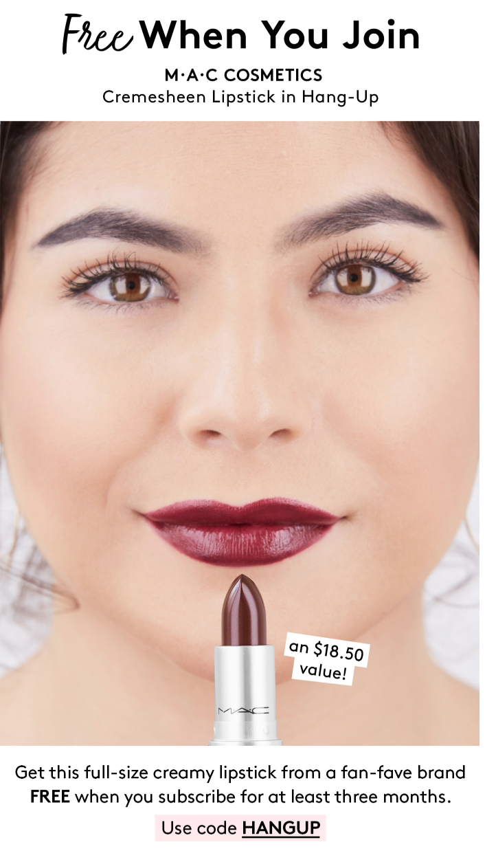 Birchbox Coupon – Free MAC Cosmetics Cremesheen Lipstick with 3-Month Subscription!