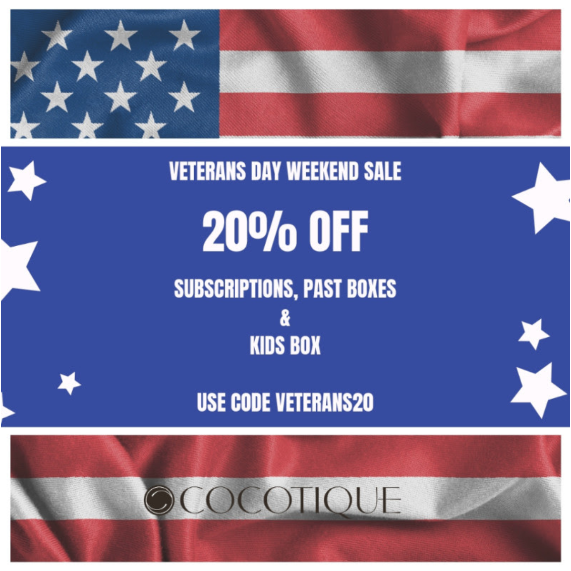 Last Day! Cocotique Sale – 20% Off Subscriptions & Past Boxes!