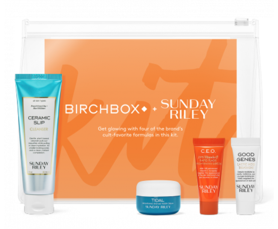 The Birchbox x Sunday Riley Kit + Free Gift Coupons!