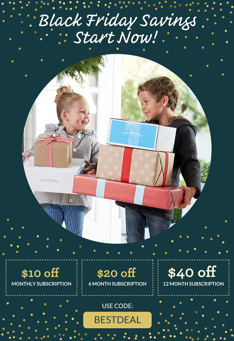 Last Day! Little Passports Coupon Cyber Monday Deal – Save Up to $40 Off Subscriptions!