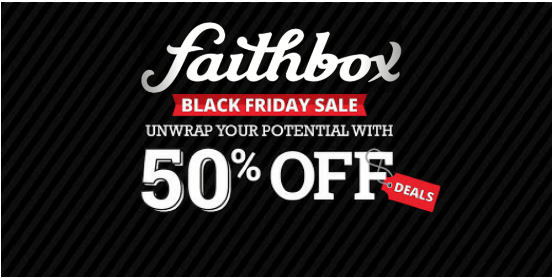 Faithbox Cyber Monday Coupon – 50% Off Your First Box!