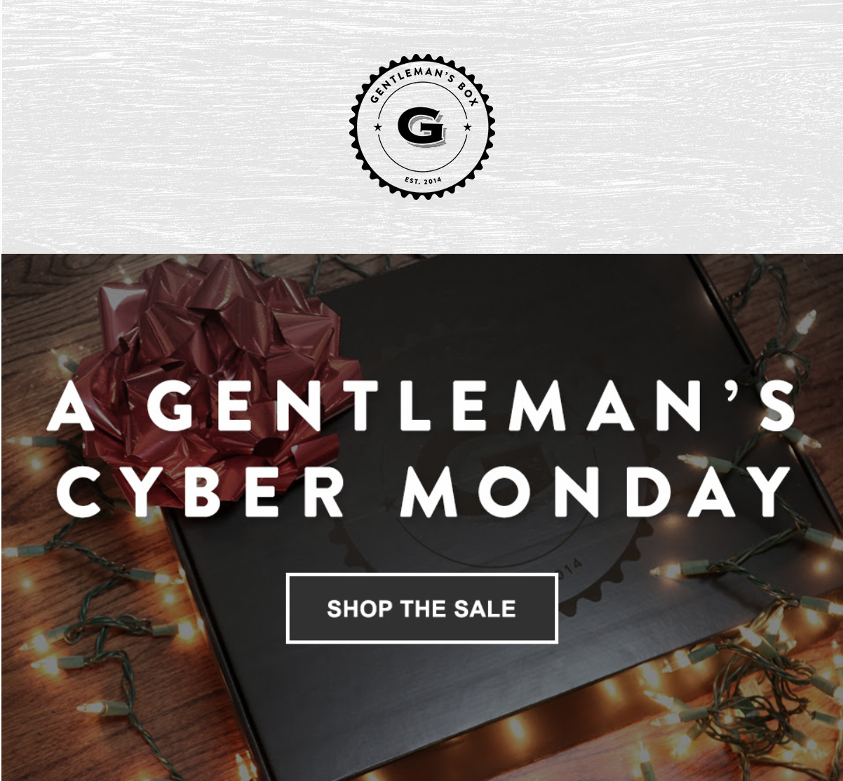 Gentleman’s Box Cyber Monday 2018 Deals!