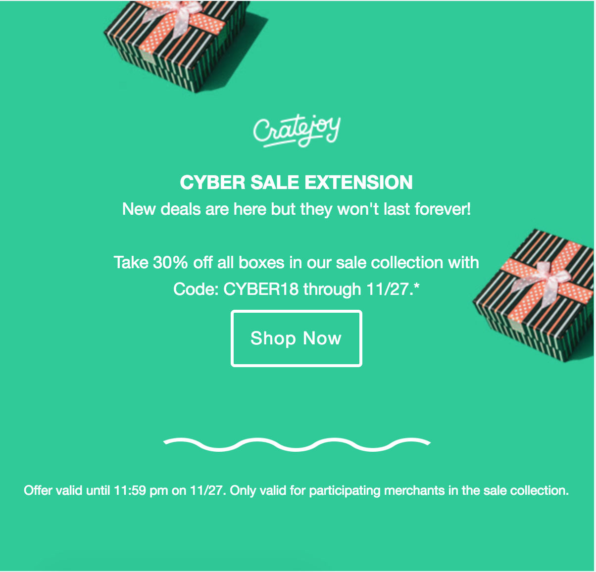Extended! Cratejoy Cyber Monday Sale – 30% Off Subscriptions!