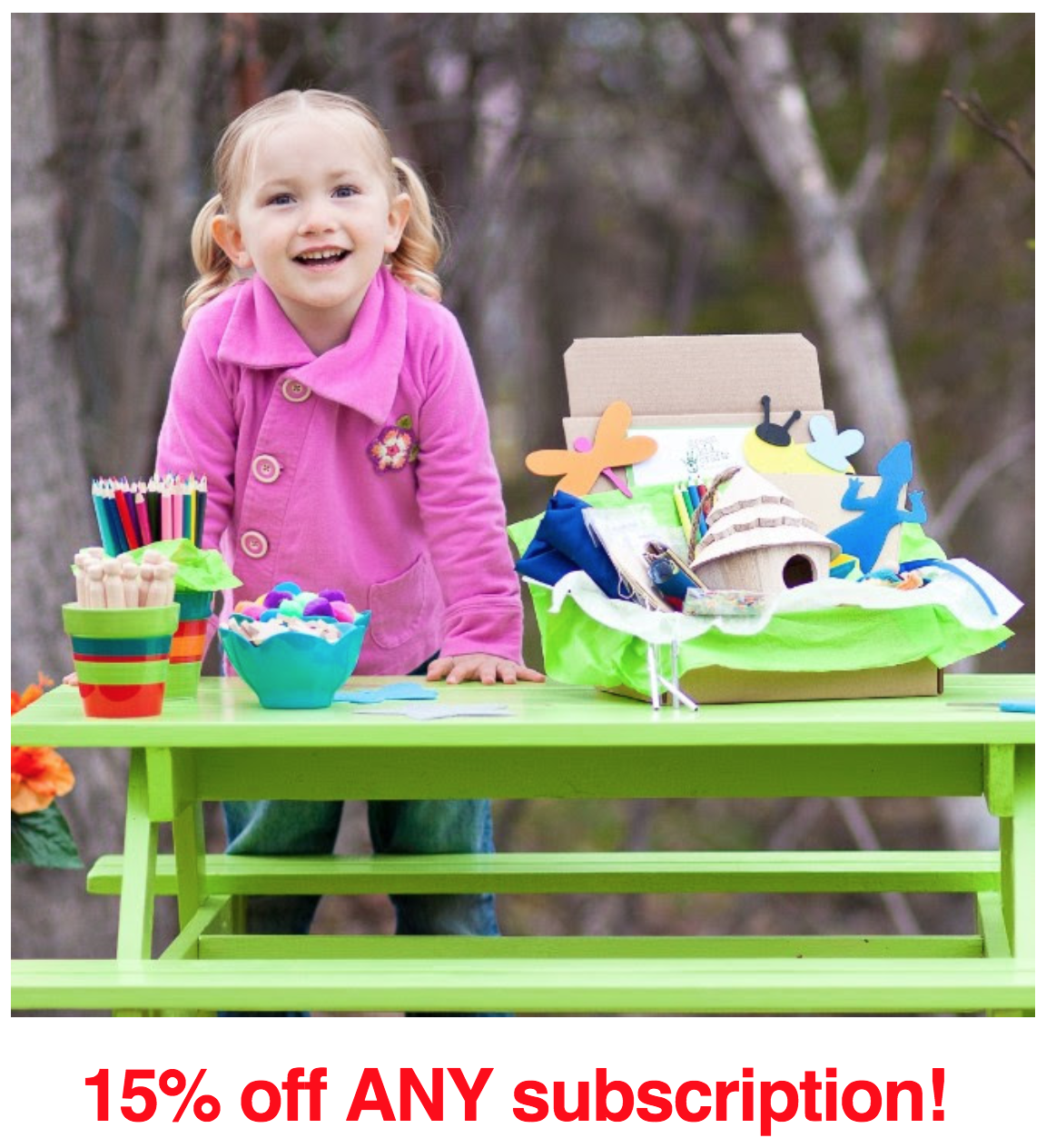 Last Day! Green Kid Crafts Sale – 15% Off Any Length Subscription + Last Call for Delivery by 12/24