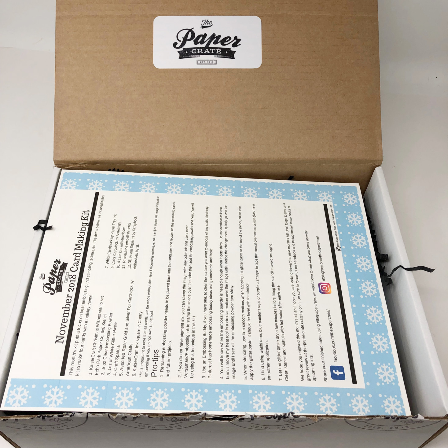 The Paper Crate Card Making Kit Review + Coupon – November 2018