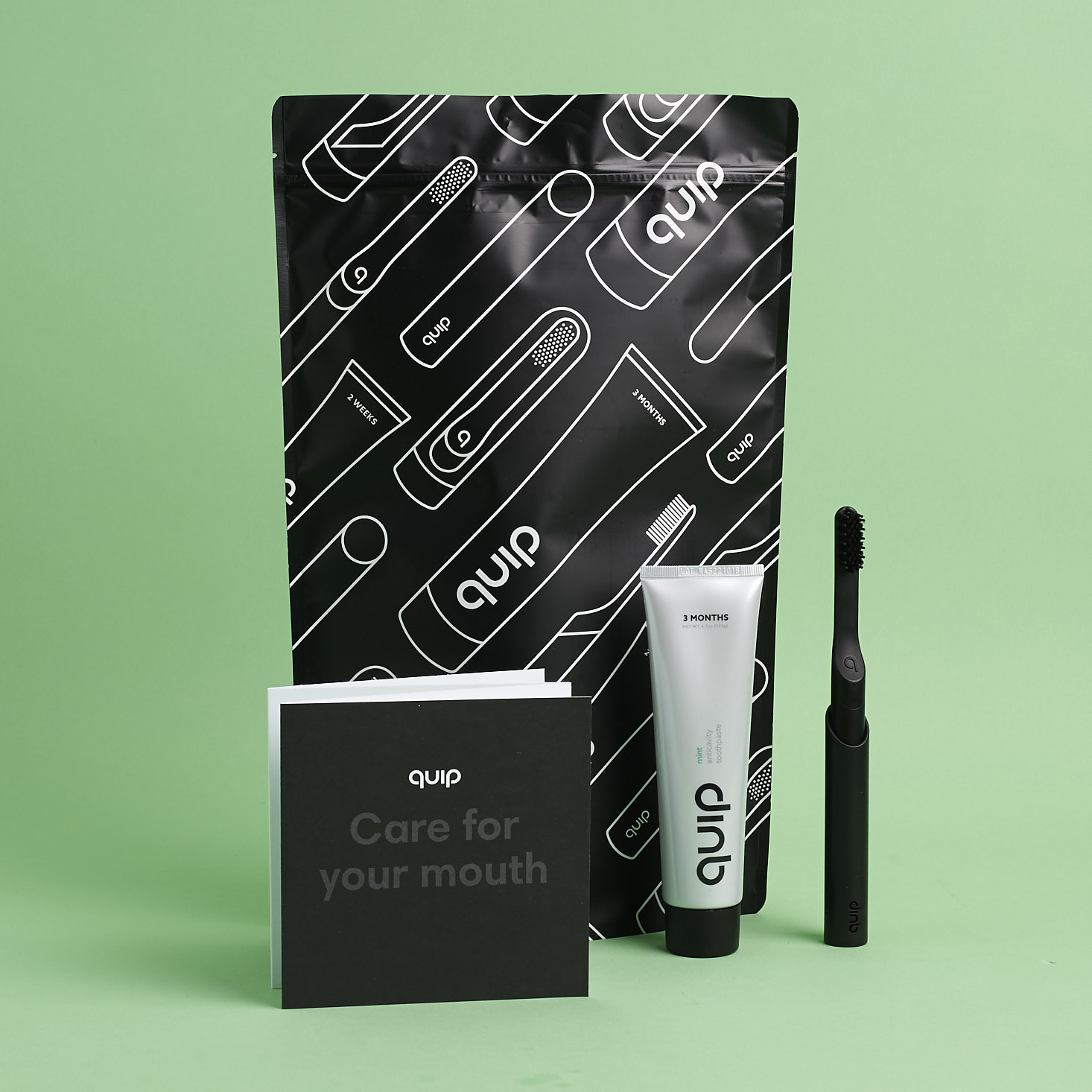 Quip Special Edition ADA Foundation All Black Metal Toothbrush Starter Set Review 2018
