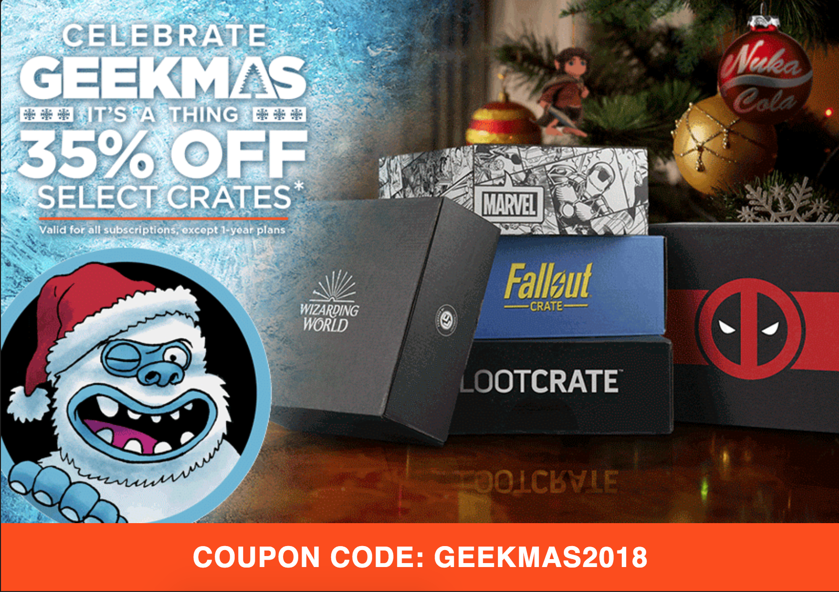 Last Day! Loot Crate Geekmas Sale – 35% Off Select Subscriptions!