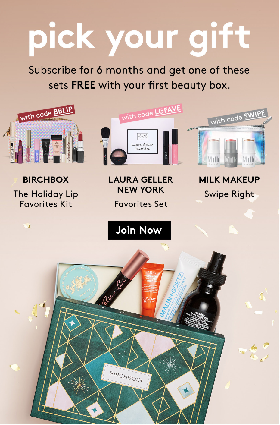 Birchbox Coupon – Free Gift Sets with Subscriptions!